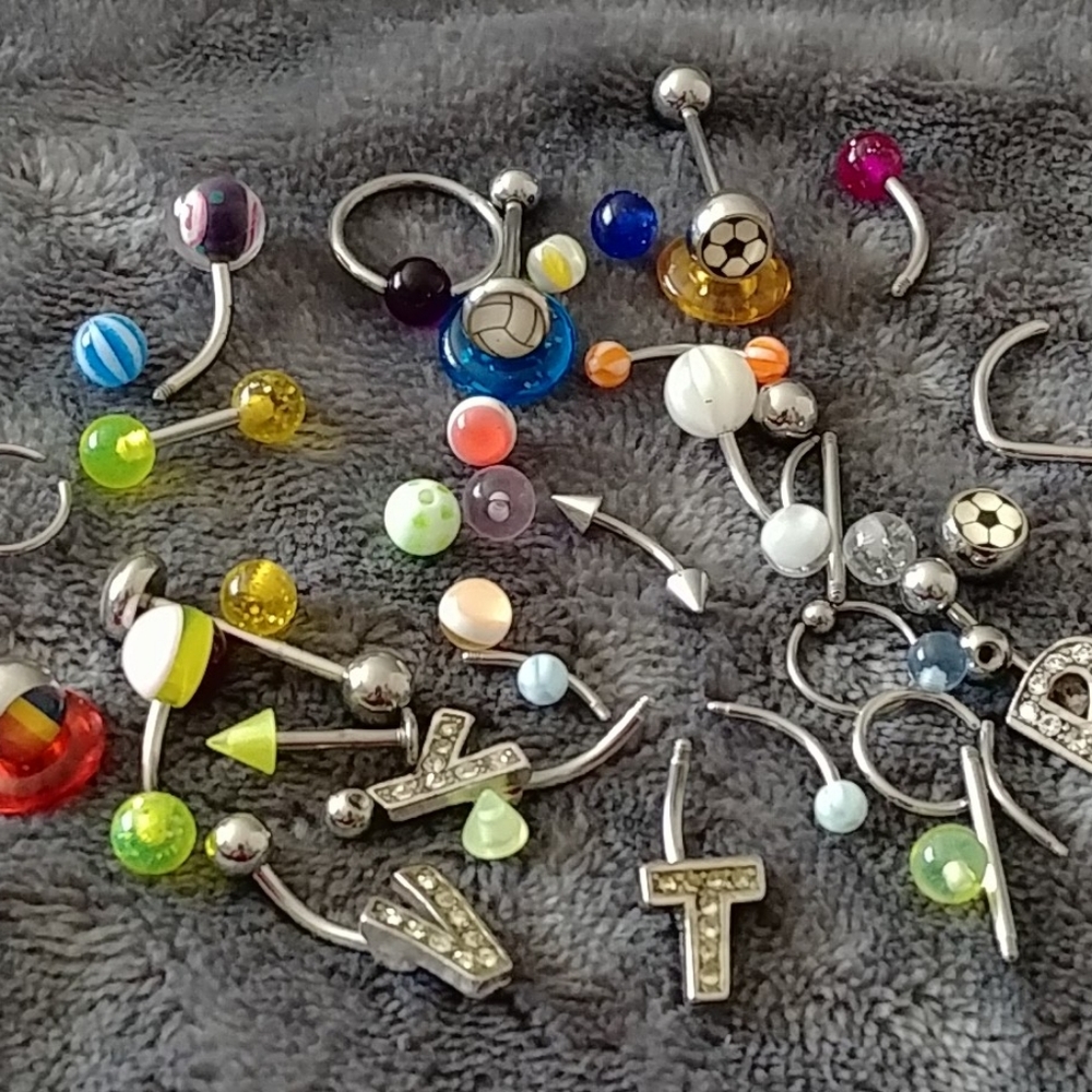 All New assorted 316L Surgical steel and acrylic Body jewelry.